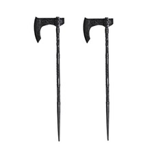 2PCS Retro Viking Axe Hair Sticks   Black Metal Hairpins for Women, Gothic Ha...