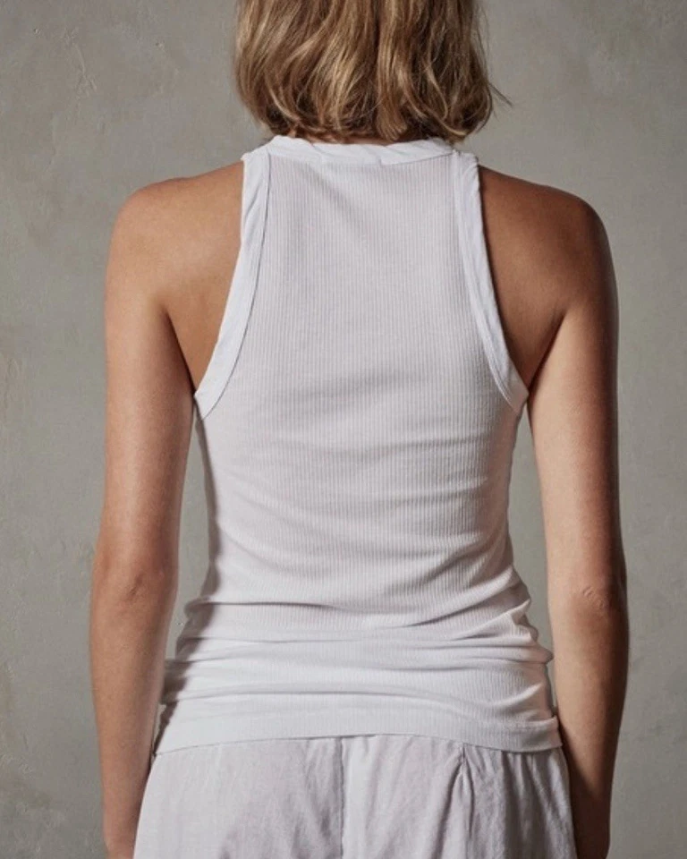 Camiseta sin mangas JAMES PERSE SUNSET para mujer sin mangas blanca pigmento talla 3 A000892 Foto 2 de 4