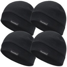Cotton Skull Caps for Men Women,4-Pack Lightweight Beanie Sleep Caps Chemo He...