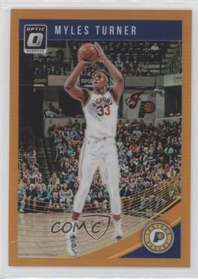 2018-19 Panini Donruss Optic Orange Prizm 181/199 Myles Turner #142 pe8