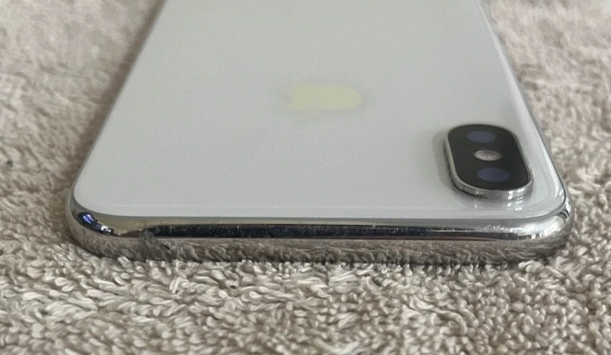 Apple iPhone X Carcasa Trasera Cristal Carcasa Blanco (348) Foto 4 de 4