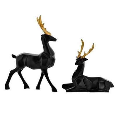 Pair Set of 2 Deer Statues for Vastu Figurine for Home Decor Office Living Room