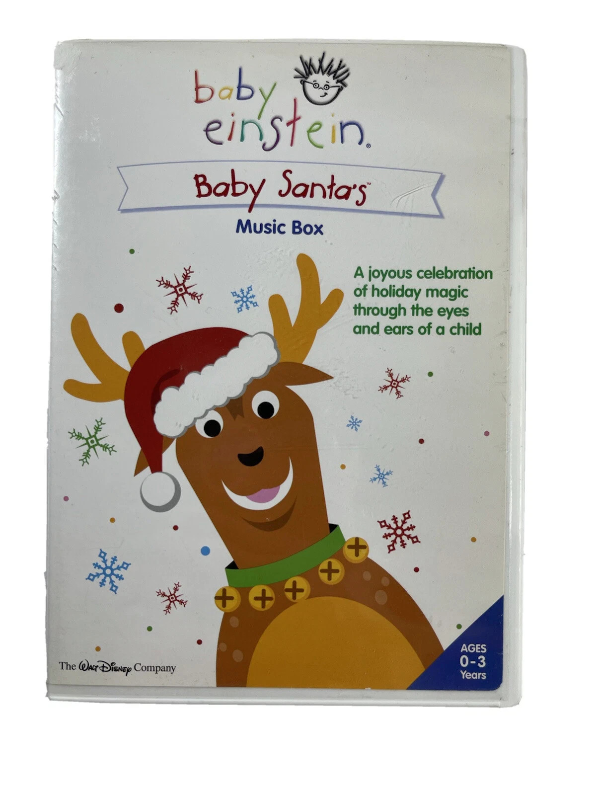 BABY EINSTEIN BABY SANTA'S MUSIC BOX WALT DISNEY USA REGION 1 DVD NEW AND SEALED