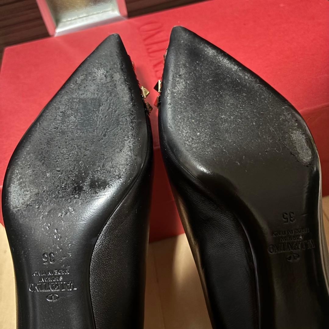 Valentino Garavani Pumps Heel Studded Leather Black EU35/US5 116187c thumbnail 20