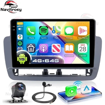 4+64GB Für Seat Ibiza 6j 2013-2015 Carplay Autoradio Android 15 GPS Navi BT +Kam - Bild 1 von 4