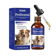 Pet oral drops cleans pets' mouths - Suitable for Both Cats and Dogs, Daily X8E6