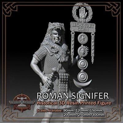Roman Empire Signifer - Scale 1/18 to 1/6 - 3D Resin Printed Figure Model Kit