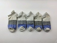 Bombas Tri-Block Marled Ankle Socks Lot Of 5 Pairs Size M Flawed
