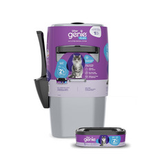 plus Pail Silver Cat Litter Box Waste Disposal System for Odor Control Inc