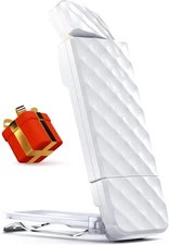 USB Rechargeable Clip-on LED Bookmark Reading Light, 3 Amber Colors, 5 Brightnes