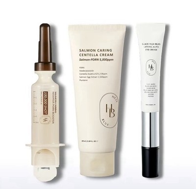 HEVEBLUE PDRN Collagen Boost Trio Dewy Skin Barrier Cream Hydration Set