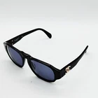 Chanel 01452 94305 Women's Black Sunglasses Italy 3968897