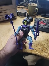 Vintage Mattel MOTU Battle Armor Skeletor W/ Sword & Staff Mexico 1983