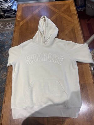 Polartec Supreme Fleece Medium Cream Hoodie Sweatshirt