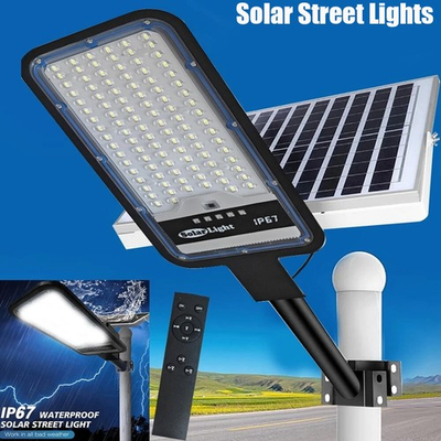 #ad 8000W Commercial Solar Street Lights Outdoor Dusk to Dawn Super Bright Aluminium $48.99