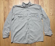 Vtg Tyndale FR Work Shirt 8 Cal Cat 2 NFPA 2112 Mens XL Reg USA Fire Resistant