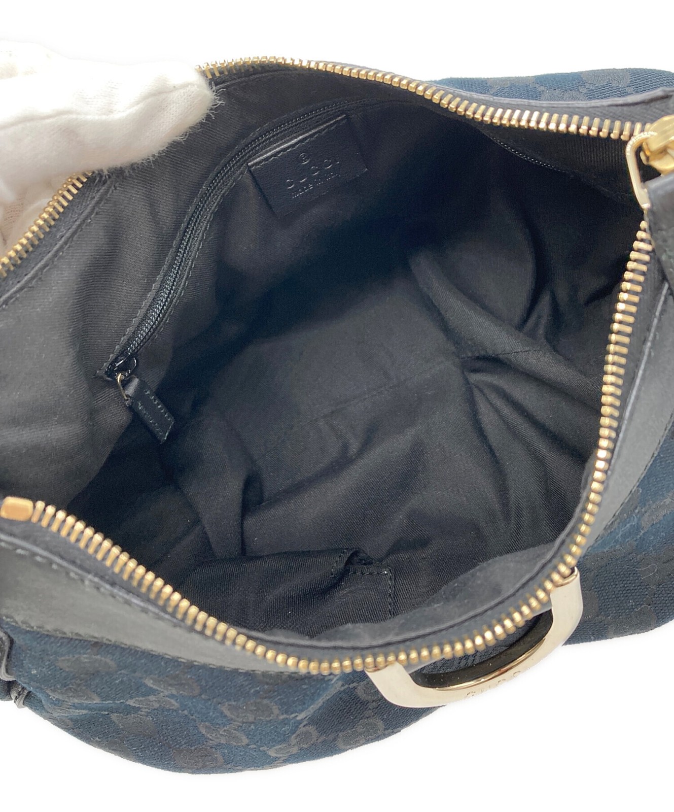 GUCCI Abby One Shoulder Bag Navy GG Leather Italy Model 190525 SN2595 thumbnail 4