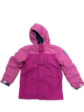 Lands End Girls Coat Squall Coat Pink Sz 8 Winter Hooded Insulated Jacket Ski