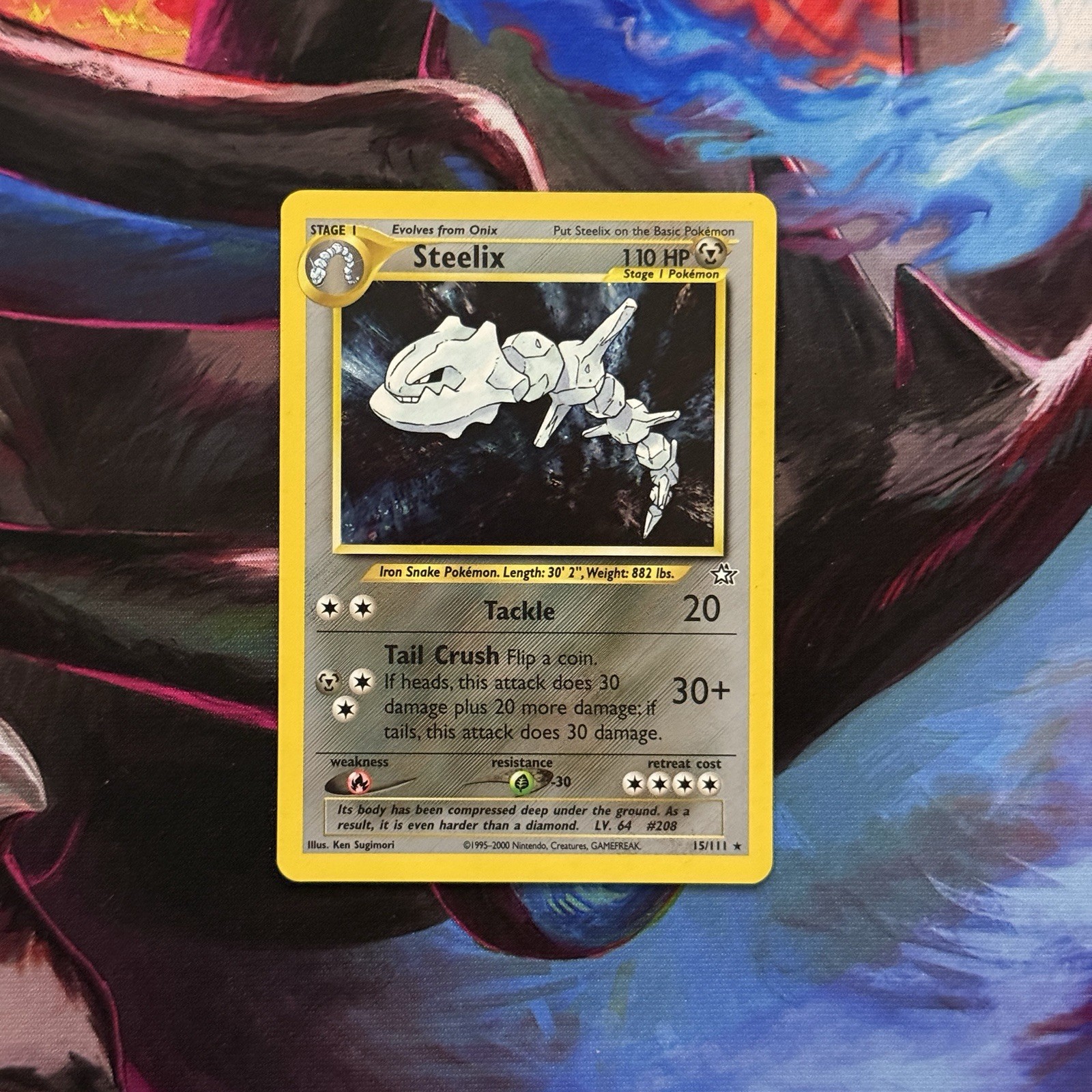 Pokémon TCG: Vintage Steelix 15/111 Neo Genesis Holo - NM