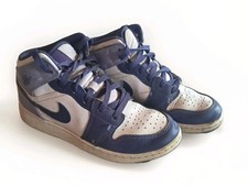 NIKE Youth AIR Jordan Purple White High Top Sneakers Shoes 5.5 Youth Girls Boys