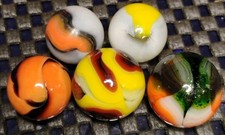 .72"-.62" VINTAGE/MODERN MARBLES LOT  MINT/NM