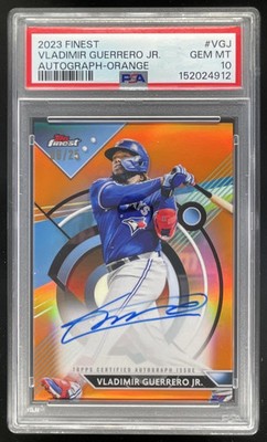 2023 Topps Finest Orange #FA-VGJ Vladimir Guerrero Jr./25 PSA 10