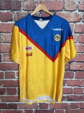Club América Aguilas Soccer Jersey Yellow/Blue Coca-Cola Corona XL
