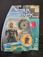 Vintage Star Trek Captain Sisko Figure 1998 Playmates DS9 Defiant Chair New