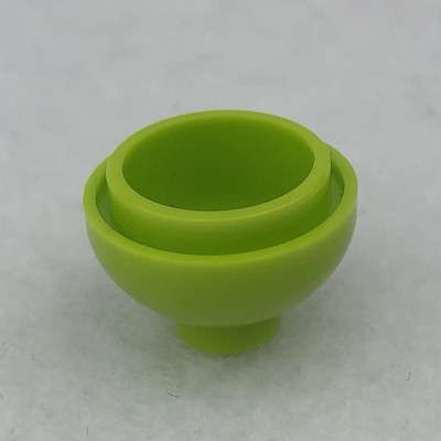 LEGO 15395 Lime Brick, Round 2 x 2 Dome Bottom (x1)