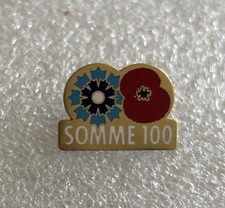 Somme 100 Years Poppy¹ Remembrance Pin Badge