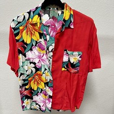 Vintage Fritz California Hawaiian Shirt Made in USA 100% Rayon Size Medium