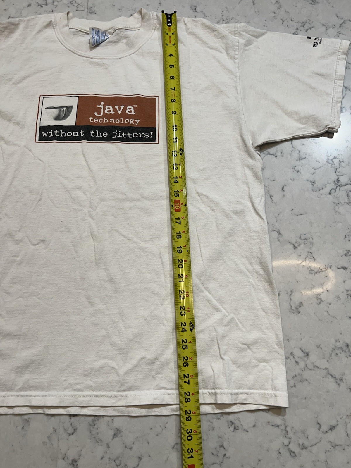 Vintage Java Technology RSA Data Security T Shirt… - image 8