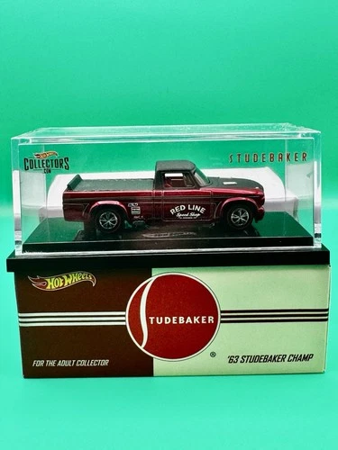 Hot Wheels RLC 1963 Studebaker Champ Pickup Truck Red Line Exclusive #228/6000