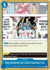 Please Take Me with You!! I Can Be of Great Help to You!! OP14-059 One Piece NM