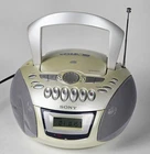 Sony CFD-E75 Boombox CD Player Radio Cassette AM/FM Stereo Works SEE DESCRIPTION