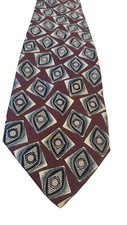 Robert Talbott Best Tie Mens Geometric Silk Necktie Classic Made in USA