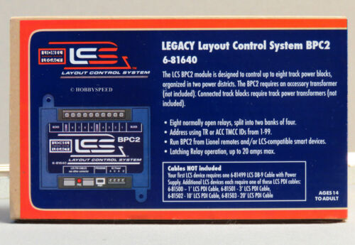 LIONEL LEGACY LAYOUT POWER CONTROL SYSTEM BPC2 LCS BLOCK relay train 6-81640 NEW