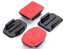 GoPro Adhesive Mounts / Curved + Flat / Two Pairs