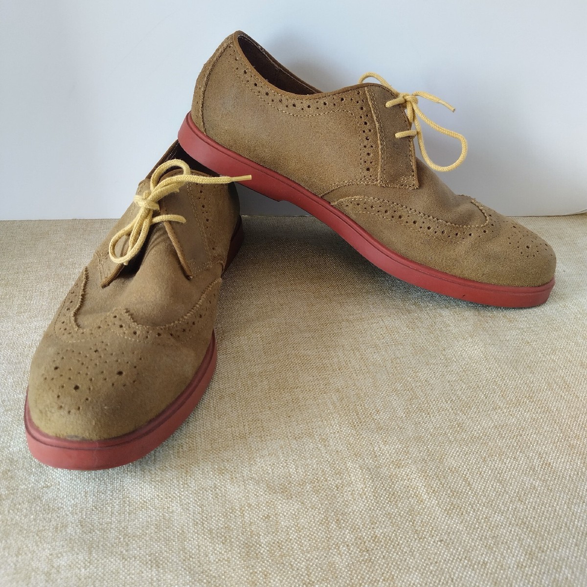 Polo Ralph Lauren Orrick Wing Tip Oxfords Brown Nubuck Leather Shoes Size 10D Polo Ralph Lauren ORRICK Wing Tip Oxfords Shoes Mens size 10  main image 3