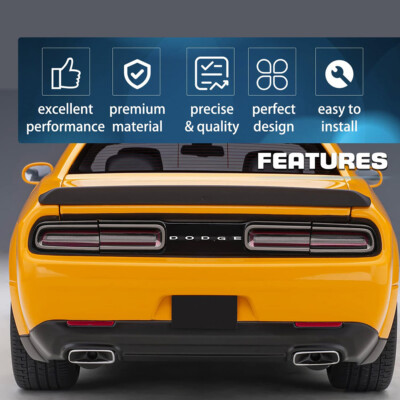 Tail Light Cover Camoo Smoked S Rear Light Guards Trim Exterior Accessories For Dodge Challenger 2015-2022 2019 Dodge Challenger Accessories - Foto 14