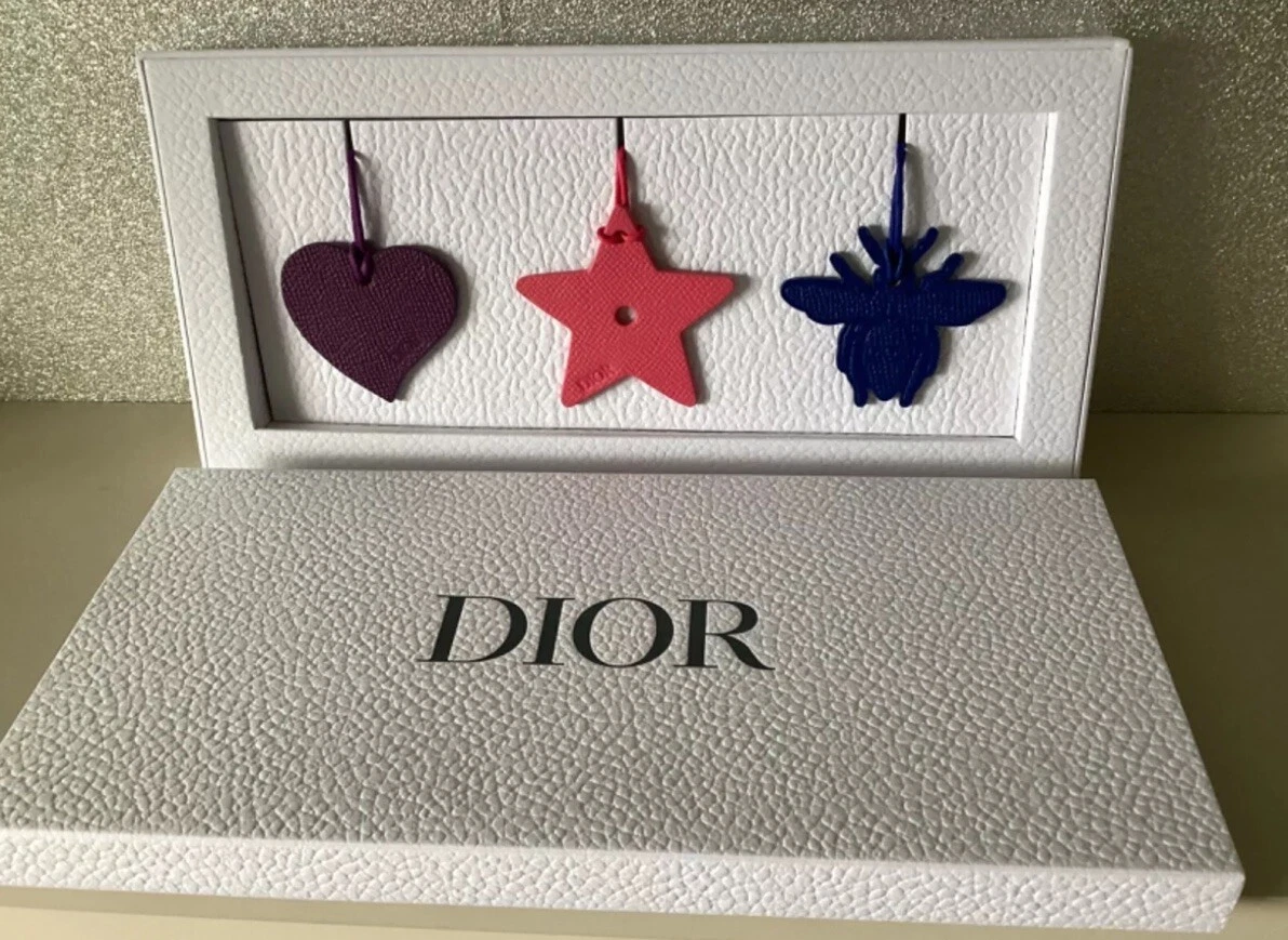 Sac à main en cuir DIOR charmes bagages de voyage étiquette   boîte de 3