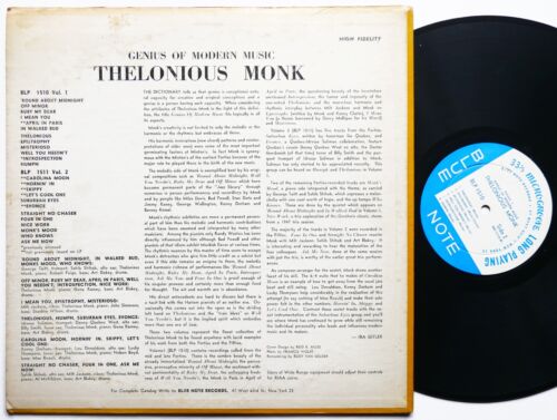 THELONIOUS MONK Genius Of Modern Music Vol.1 LP BLUE NOTE BLP 1510 US 1957 MONO - Picture 2 of 11