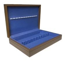 Wood Wooden Silverware Flatware Storage Box Chest Case Anti-Tarnish