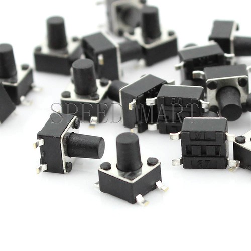 10Pcs Micro Momentary Tactile Touch Push Button Switch 4 Pin SMT SMD 4.5x4.5x6mm - Picture 1 of 2
