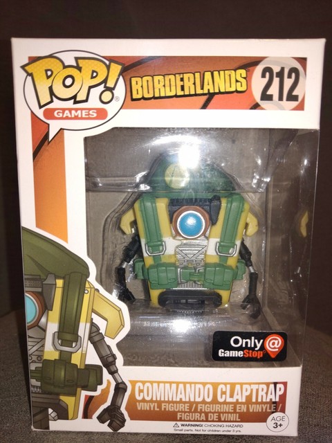 Funko Pop Games 212 Borderlands Commando Claptrap Gamestop for sale online | eBay