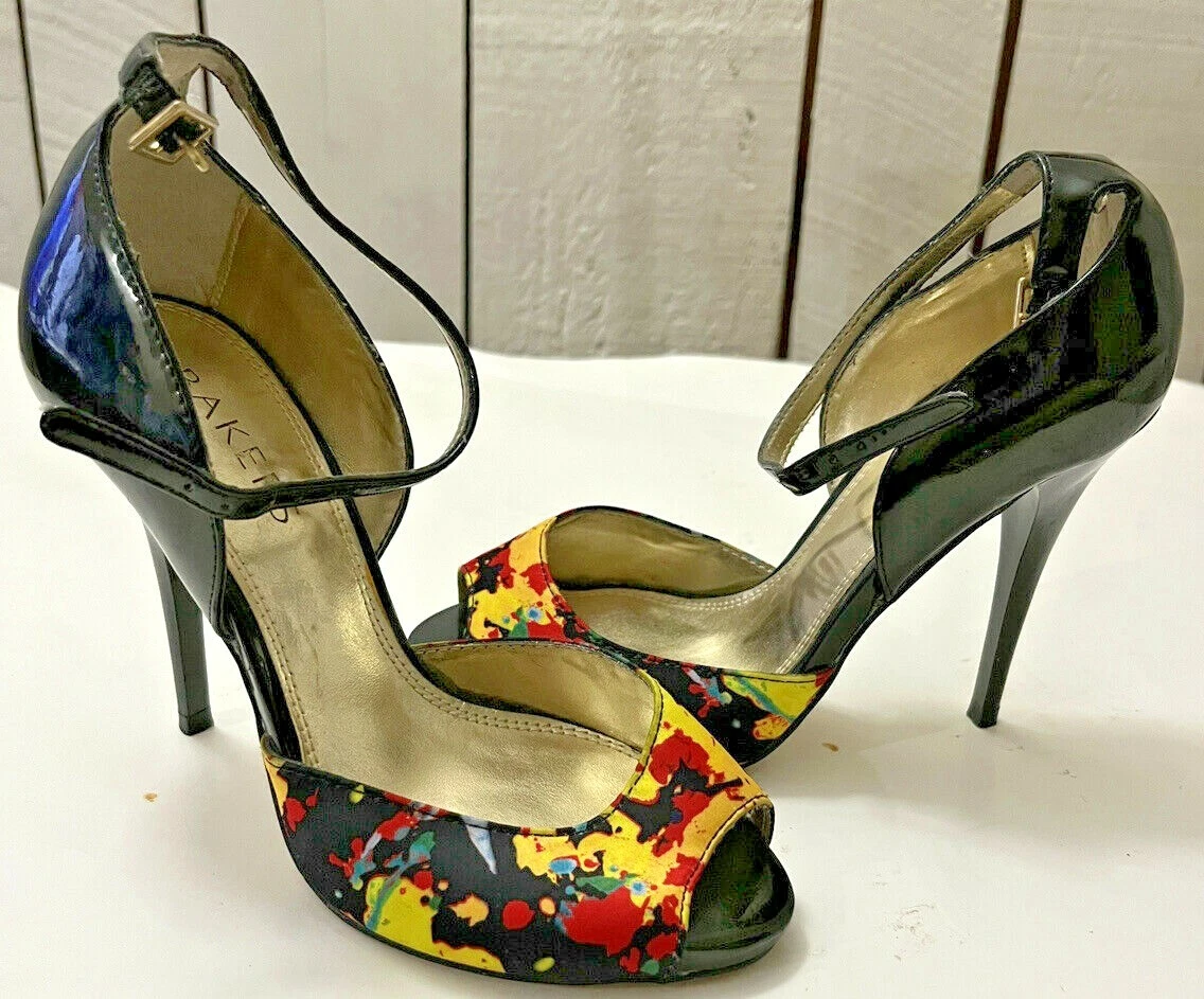 Stuart Weitzman Strappy Multi Color High Heels Size 8.5 M | Heels,  Weitzman, High heels