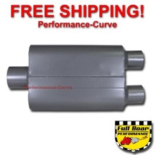 2 Chamber Performance Exhaust Muffler Full Boar 3 Center Dual 2.5 Fb0402 2 Chamber Performance Exhaust Muffler Full Boar 3 Center Dual 2.5 Fb0402