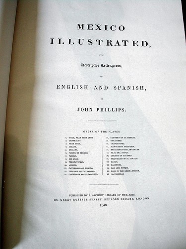 MEXICO 1848 John Phillips. Facsimile 1965.Leder. Ltd. Ed. Book 26 Lithos Leather - Bild 6 von 12