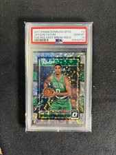 Jayson Tatum 2017 Panini Donruss Optic The Rookies Fastbreak Holo Card #3 PSA 10