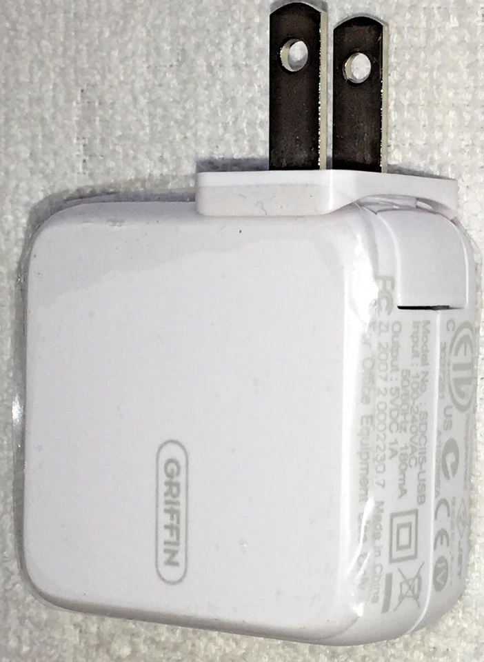 CARGADOR DE PARED ADAPTADOR AC UNIVERSAL USB POWERBLOCK TECNOLOGÍA GRIFFIN NUEVO Foto 3 de 4